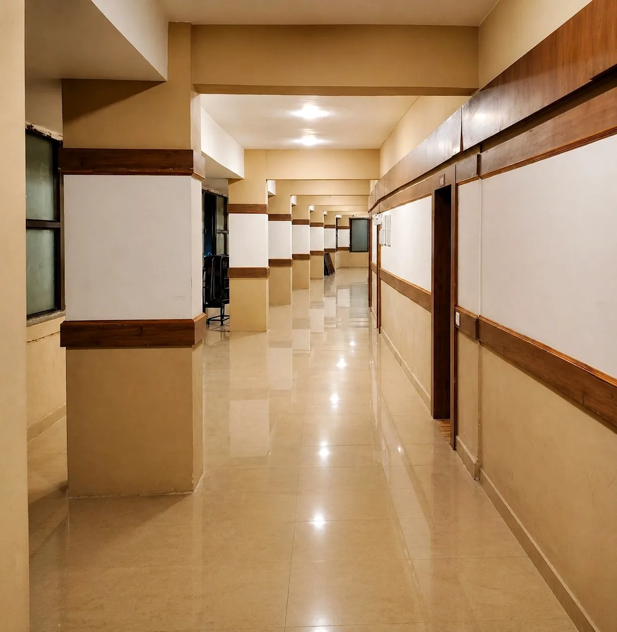 Guest room corridor