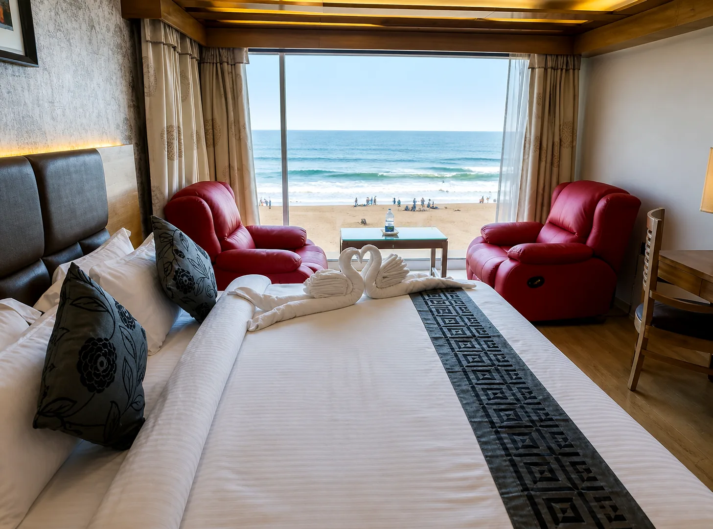 Sea View Deluxe Room at Sagar Darshan Guest House in Somnath